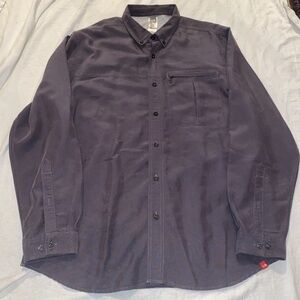 The Northface Long Sleeve Button Up Mens Size XL Gray